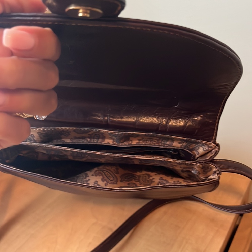 Italian brown leather bag - Picture 3 of 7